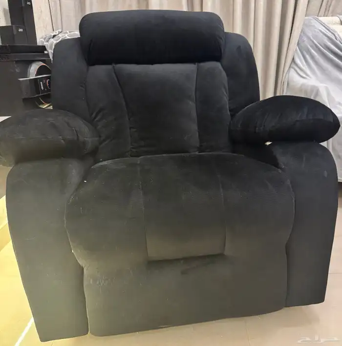 كرسي هزاز ودوار 360 درجه مع مقعده لرفع الاقدام 1