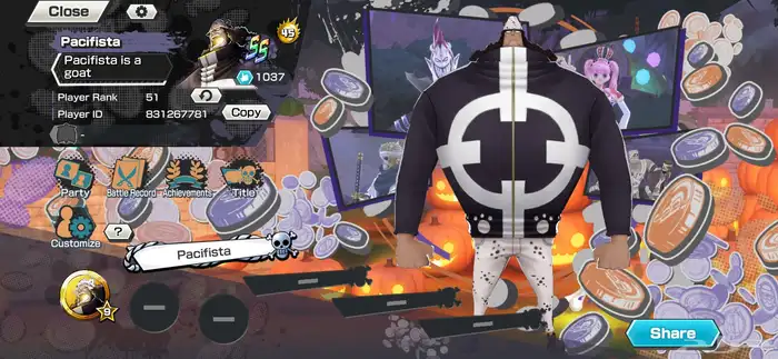 حساب ون بيس باونتي راش 0