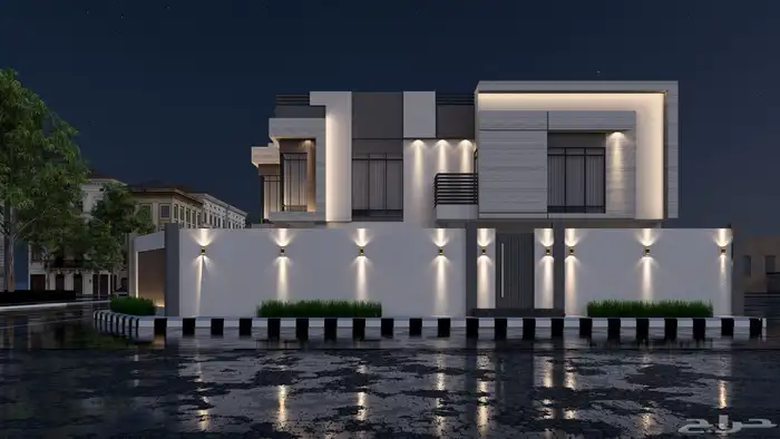 تصميم واجهات فلل وديكورات داخلية 39