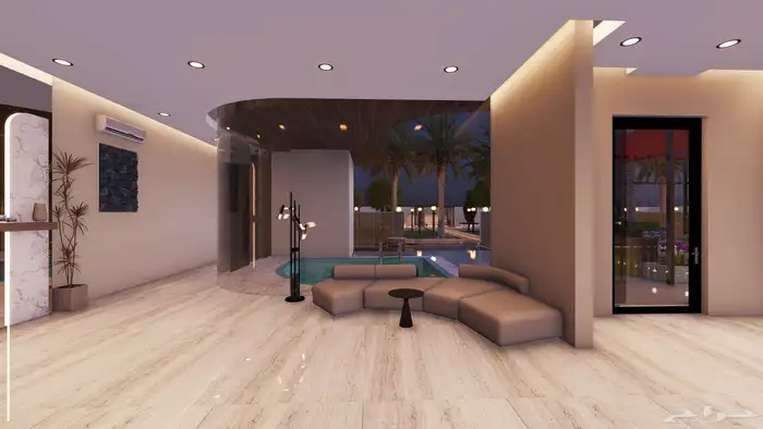 تصميم واجهات فلل وديكورات داخلية 21