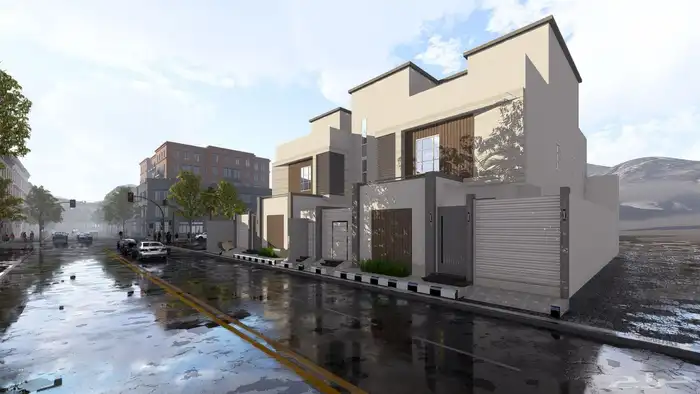 تصميم واجهات فلل وديكورات داخلية 42