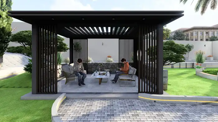 تصميم واجهات فلل وديكورات داخلية 14