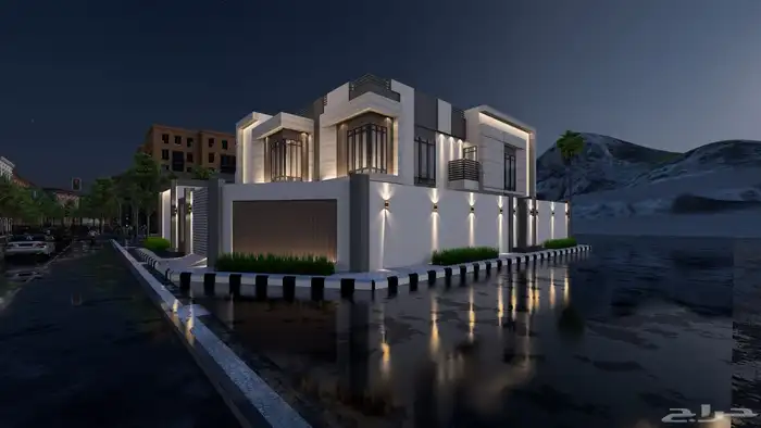 تصميم واجهات فلل وديكورات داخلية 40