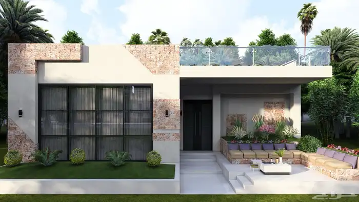 تصميم واجهات فلل وديكورات داخلية 3