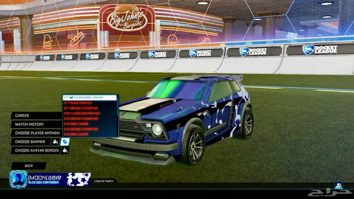 حساب روكيت ليق تايتل كونتدر 6