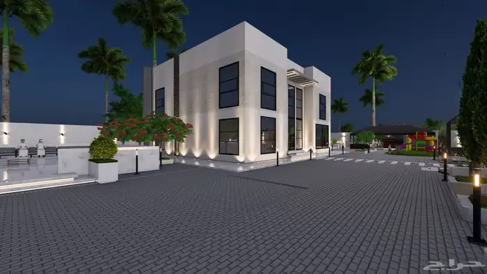 تصميم واجهات فلل وديكورات داخلية 28