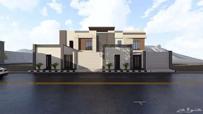 تصميم واجهات فلل وديكورات داخلية 32