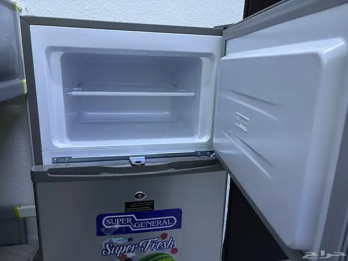 ثلاجة سوبر جينيرال 7.2 قدم جديده استعمال ايام فقط 3