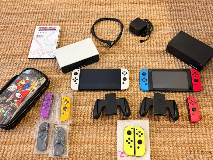 جهازين نينتندو سويتش مع وحدات تحكم إضافية 0