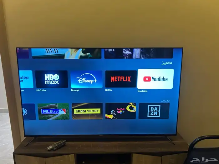 شاشة 75شبة جديدة مدة الاستخدام 6شهور سمارت ذكية 2