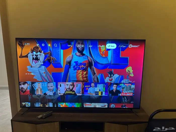 شاشة 75شبة جديدة مدة الاستخدام 6شهور سمارت ذكية 1