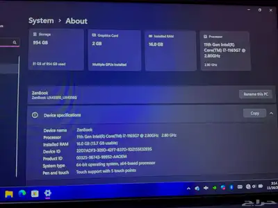 ASUS ZENBOOK 14 index