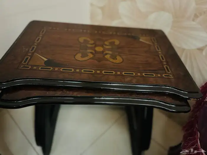 طاولة تقديم خشب عدد 2 0