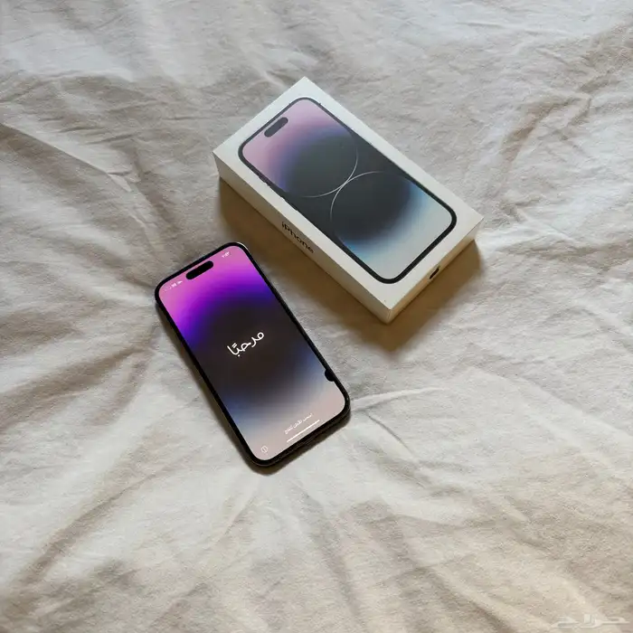 ايفون 14 برو بنفسجي مع الشاحن 1