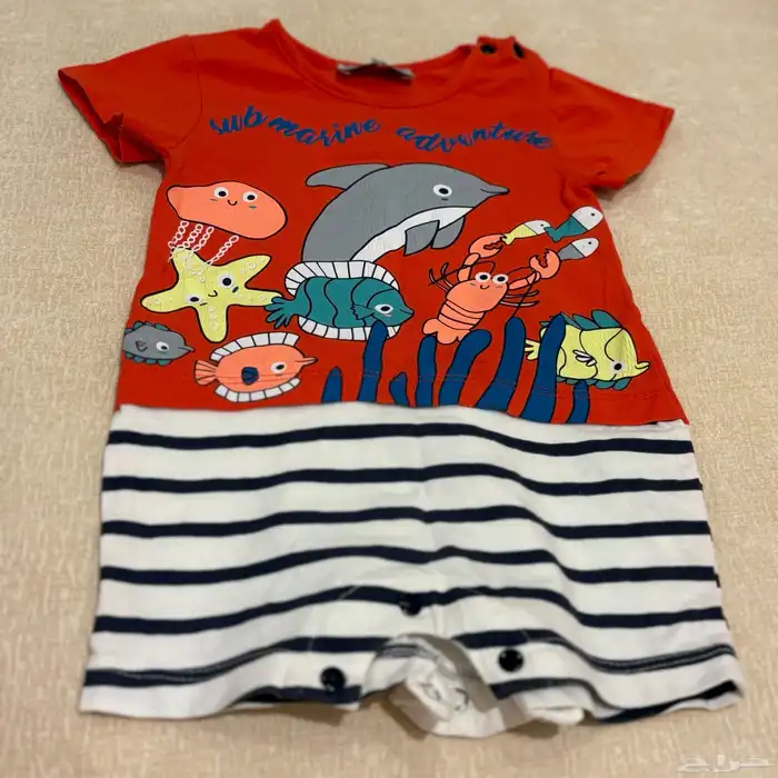 ملابس أطفال أولاد 0-6 شهور بعضها جديد وبعضها مستعمل نظيف. 23