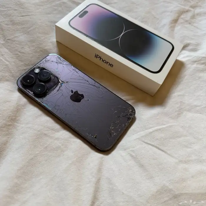 ايفون 14 برو بنفسجي مع الشاحن 0