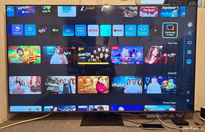 للبيع شاشه سامسونج 65 بوصة 4K معدل الاطار 120هرتز QLED جديده 0