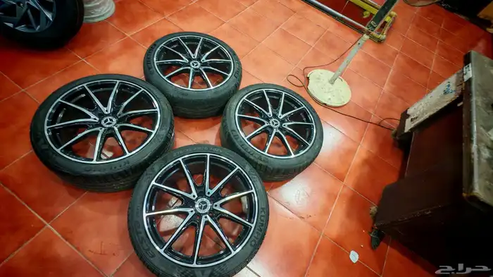 جنوط مرسيدس يخت معا الكفرات مقاس 20 عرضين 2