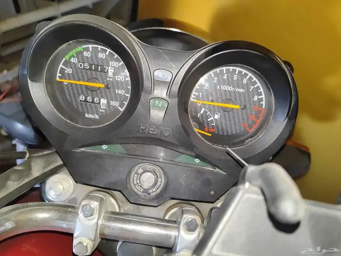 دراجه ناريه هيرو هندي 2023 بحاله جيده جدا لم يستخدم كثيرا 0