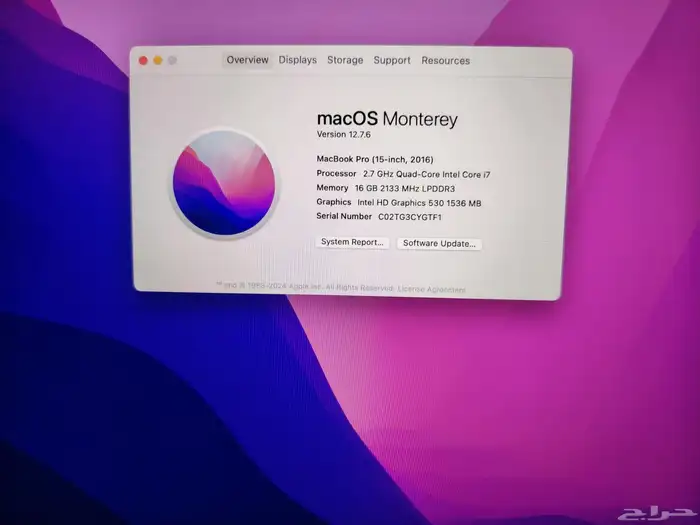 macbook pro 2016 ابل ماك بوك برو 3