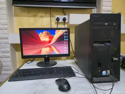 كمبيوتر مكتبي ويندز 7 الذاكرة 500 قيقا مع شاشة و لوحة مفاتي 0