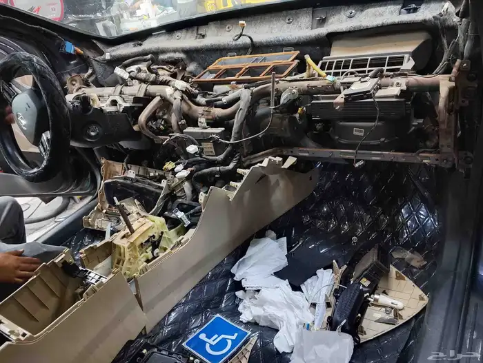 تنجيد قشرة طبلون سوناتا موديل 2016 جلد أسود مناسب جدا  لضباب 7