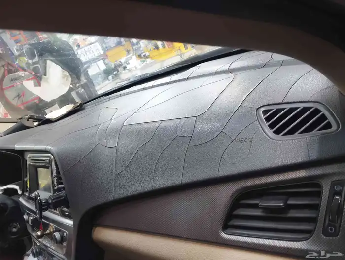 تنجيد قشرة طبلون سوناتا موديل 2016 جلد أسود مناسب جدا  لضباب 9