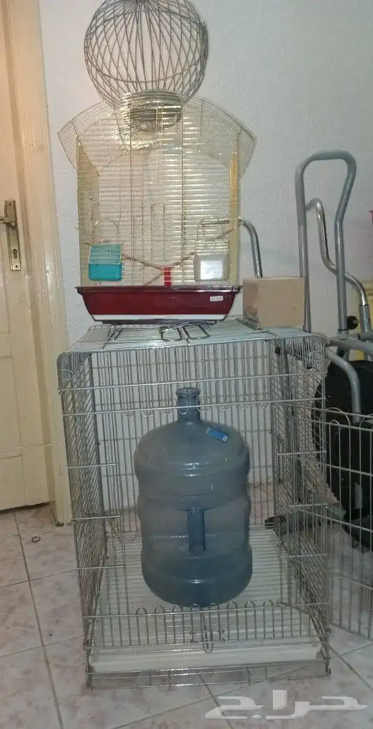 قفص ببغاء و عصافير وقفص حيوانات اللفة 1