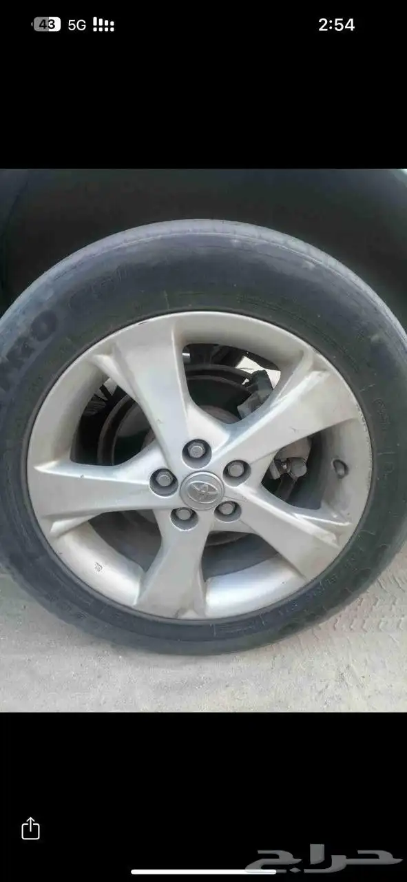 جنوط كورلا للبيع او البدل جنوط بدون كفرات 1