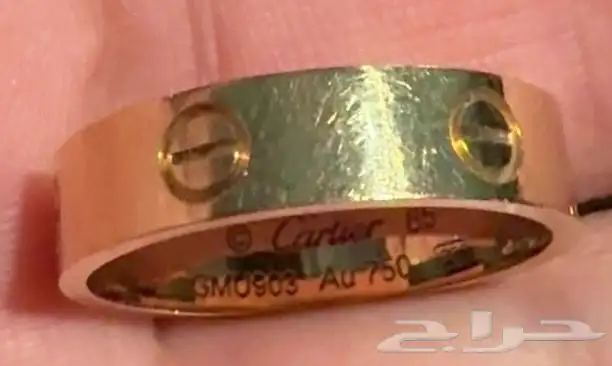 خاتم كارتييه الحب الأصيل Cartier Love Ring 18K 2
