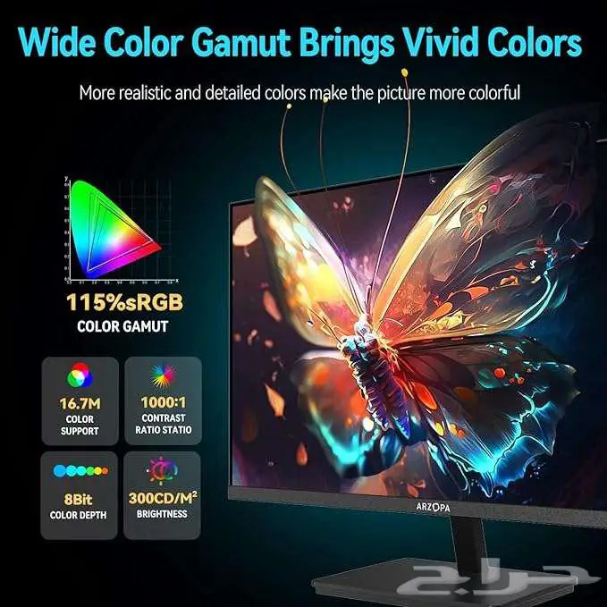 شاشة قيمنق 2k 180hz 27inch (جديدة بكرتونها). 6