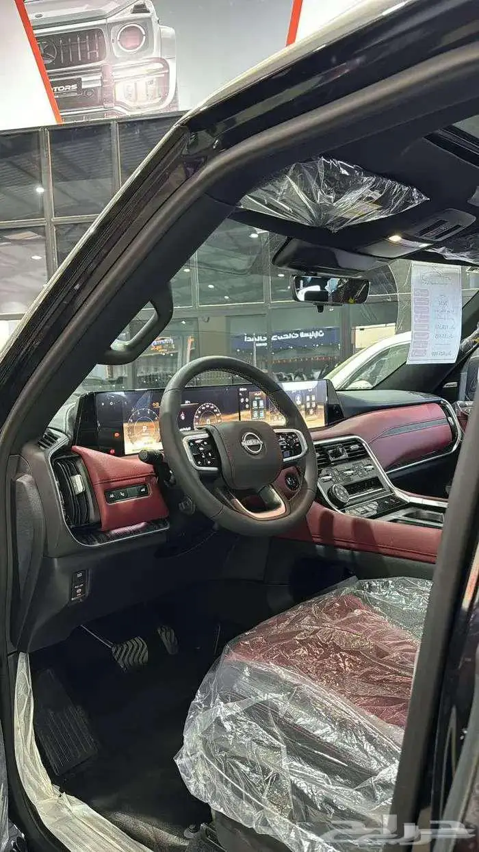 نيسان باترول بلاتينيوم فل كامل خليجي داخل أحمر 2026 1