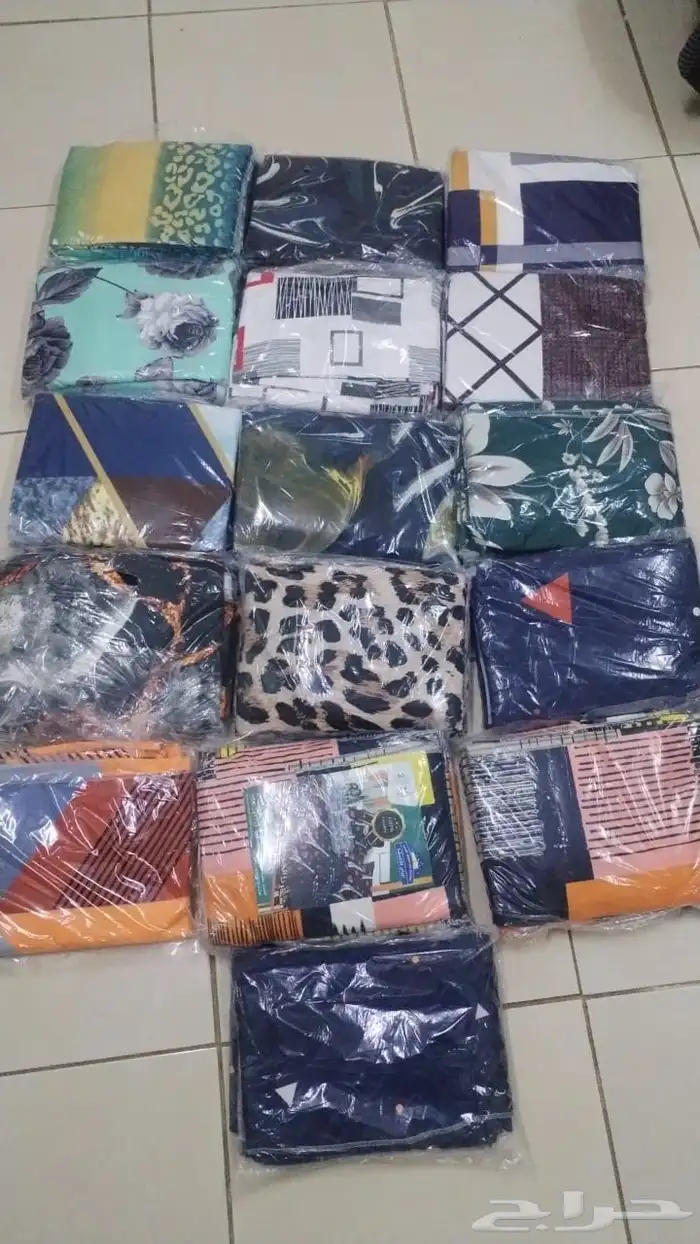 ملايات دبي الاصليه لون ثابت وناير وخامة بارده ومريحة بولستر 8