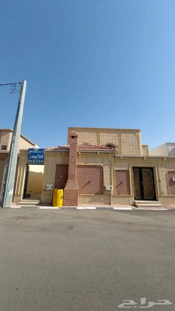 للايجار شقه علوي بالرصف مدخل مشترك 0