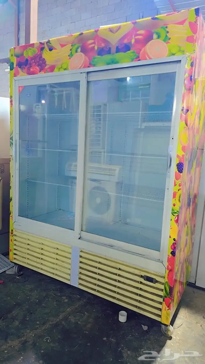 ثلاجه عرض مشروبات بابين مقاس كبير 150sm في عمق 70 السعر 2000 1