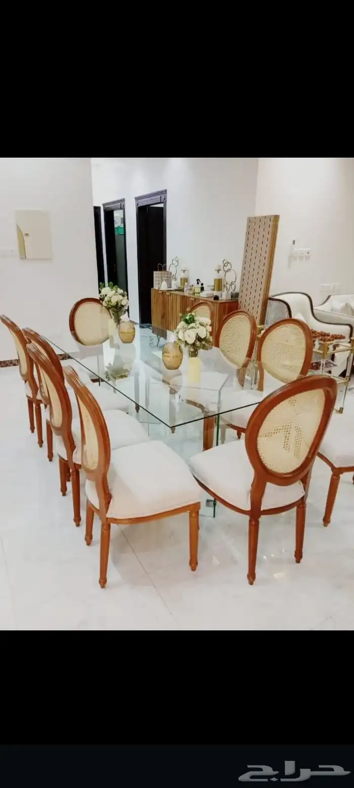 تأجير كوشات مداخل مرايات عقود ورد منسقين كراسي طاولات زل 18
