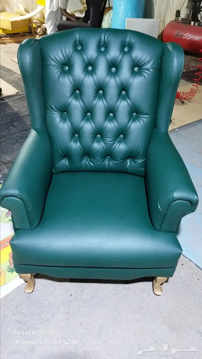 جديد كنب جلد فخم امريكي كلاسيك و ملكي و كنب جلد صيني 7