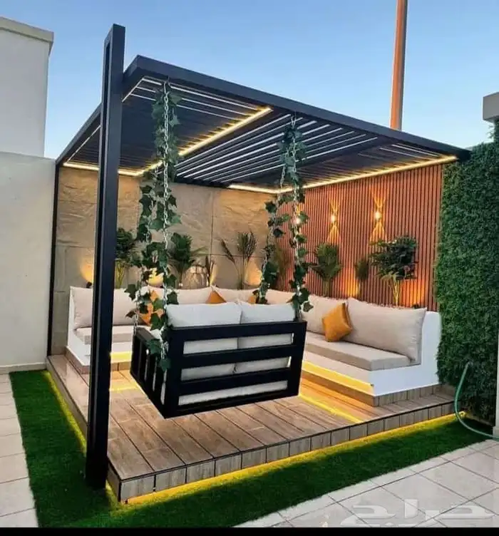 تصميم جلسات ومظلات خارجية للاسطح والحدائق بجده 0