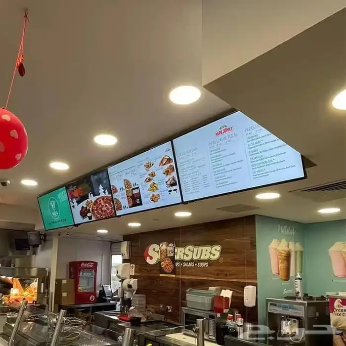 شاشات عرض منيو للمطاعم 3