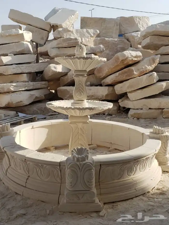 للبيع نافوره حجر طبيعي شغل ممتاز 0