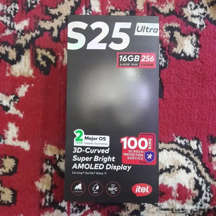 جوال ايتل s25 الترا 256 جديد لم يستخدم كل اغراضه معه 0