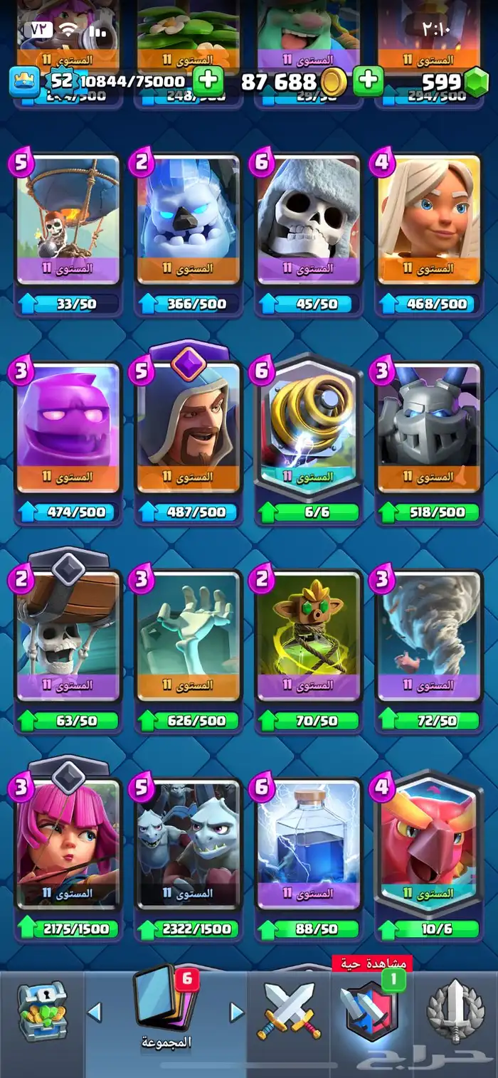 حساب كلاش رويال 14 ايفو 5