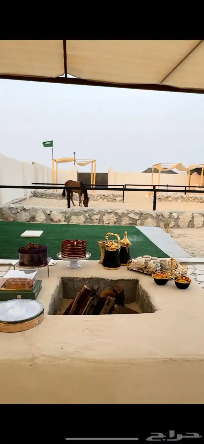 خيمة سداسية وجلسات في مربط الصويتية 2