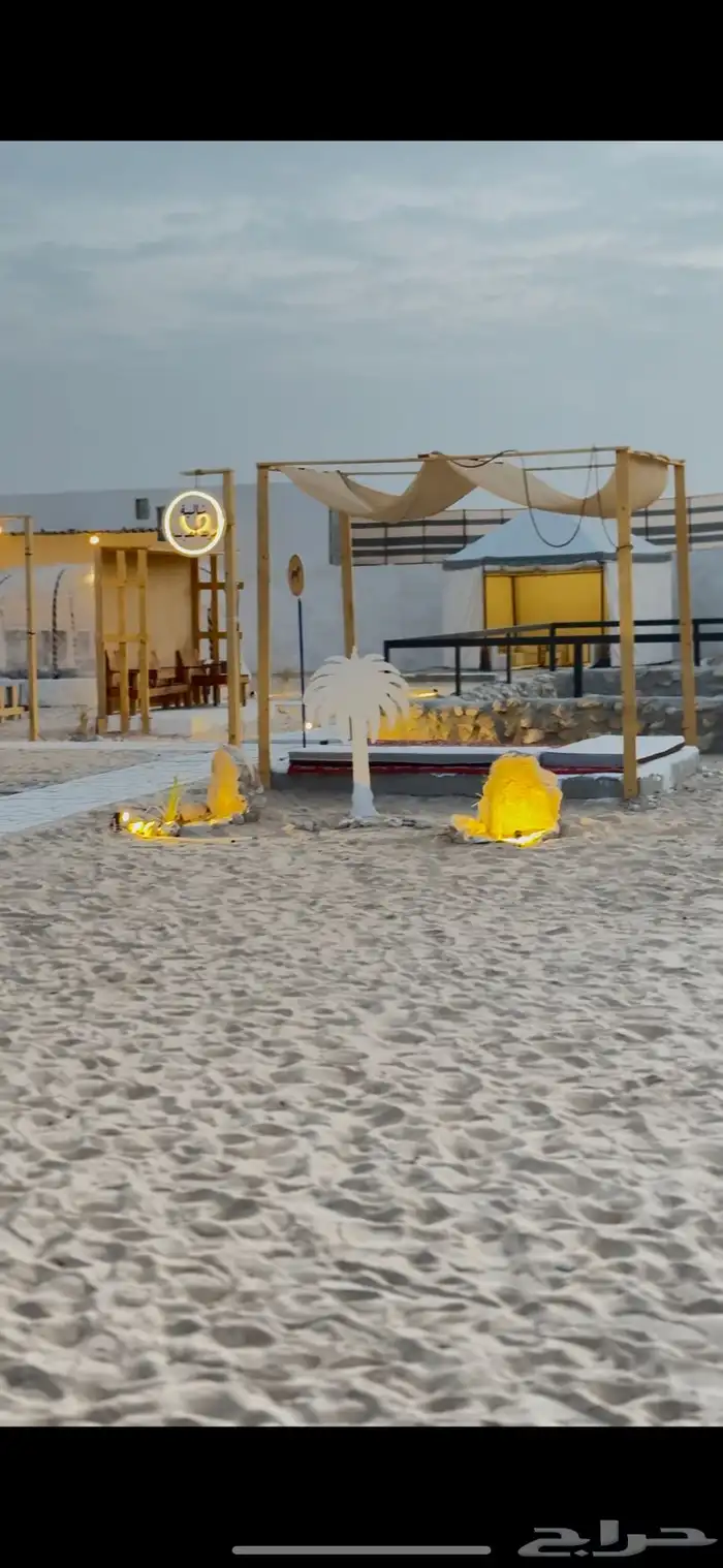 خيمة سداسية وجلسات في مربط الصويتية 6