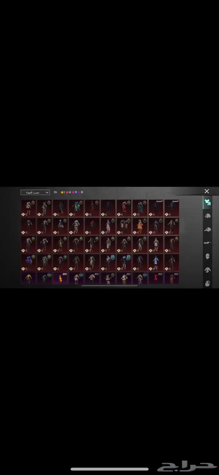 حساب ببجي 10