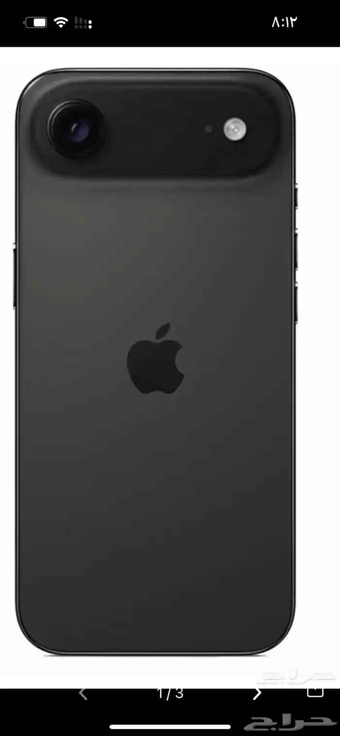 ايفون 17 اير اسود كمرة بريدة 0