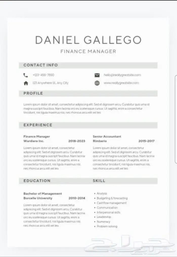 سيرة ذاتية احترافية بجميع اللغات سرعة في الانجاز 9