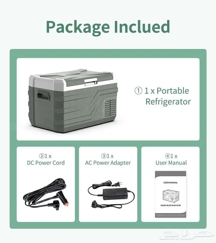 ثلاجة 25 لتر من شركة alpicool كمبرسر كهرب 12 220 فرلت6 2