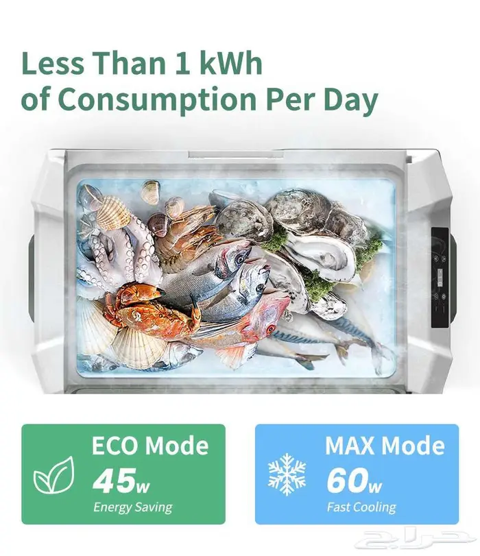 ثلاجة 25 لتر من شركة alpicool كمبرسر كهرب 12 220 فرلت6 3