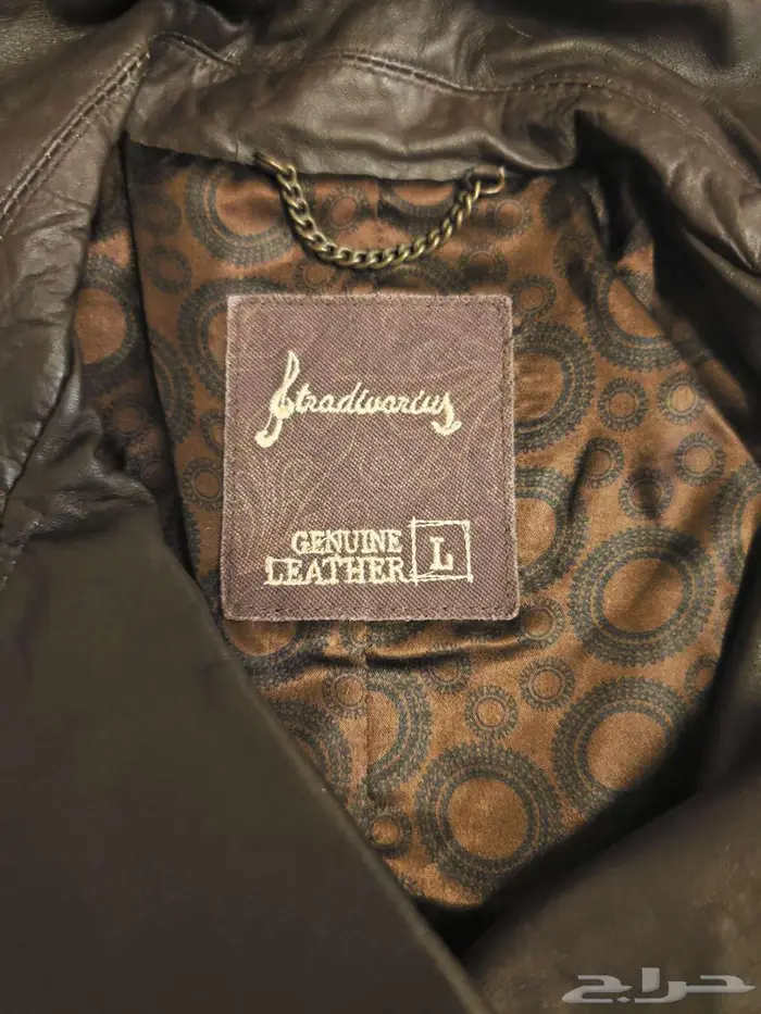 جاكيت ستراديفاريوس الجلدي الأصلي للنساء 2